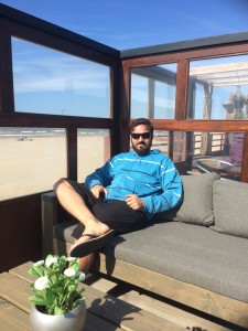 at the Bondi Beach Cafe