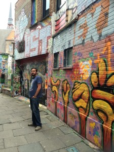 Street art at Ghent. Aptly named "Graffiti St"