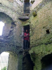 In the Kilfane Church stairwell. 