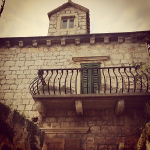 Cute balconies in Hvar