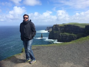 Cliffs of Moher. Wind level: ridiculous for those on two legs.