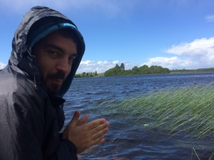 Having lunch at a lake near Galway. Damn cold thanks to some serious wind conditions.