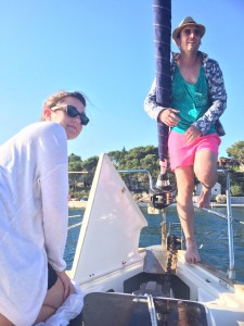 Anchor up.. anchor down.. anchor up... Frustrating times trying to add Sipnata to the Medsailors flotilla (And then we hooked another boat's anchor line. Yay.)