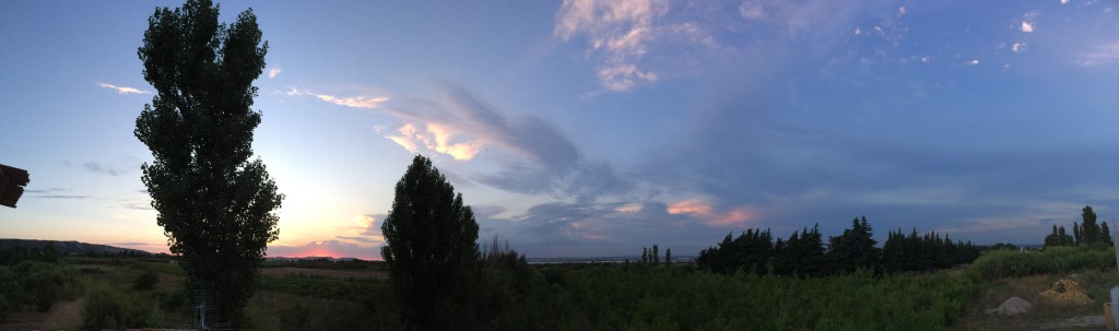 The sunsets here are pretty good.