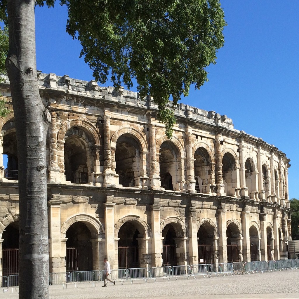 Nimes. It's got an ancient amphitheatre.