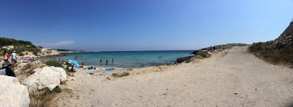 Our beach at Sausette Le Pins. It's a great little spot.