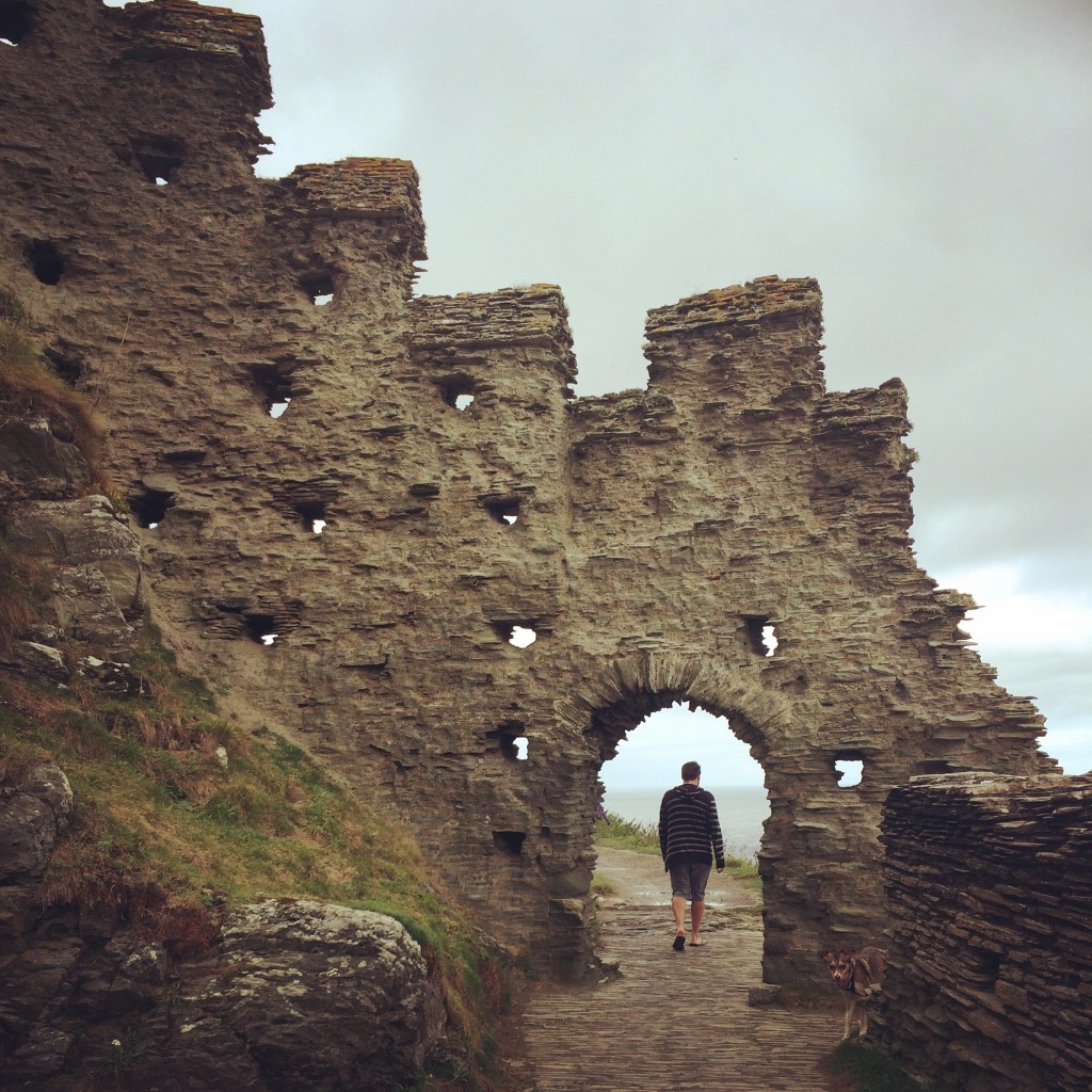 Not much left of Tintagel castle.