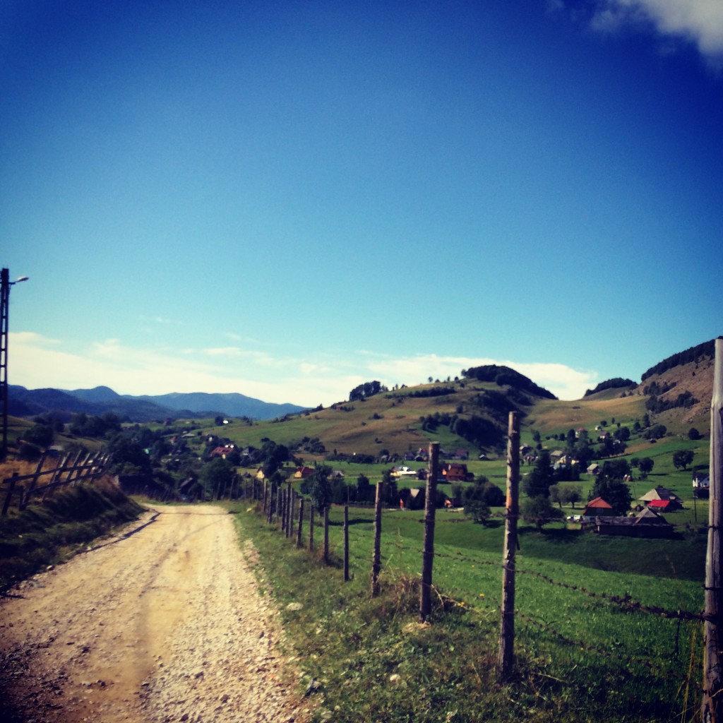 This road was asphalt, and then it wasn't. Shortly after this it devolved into mostly potholes.