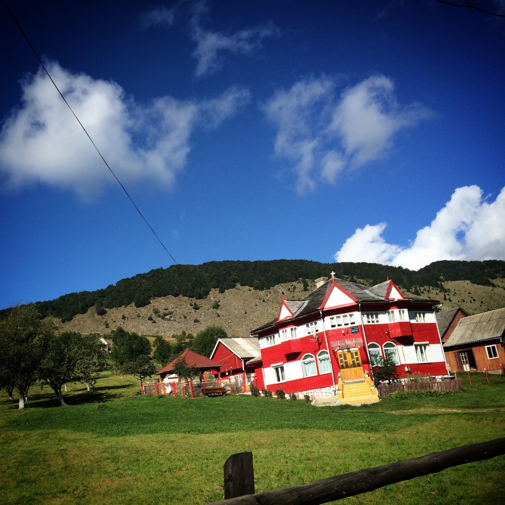 Homes are frequently rather colourful.