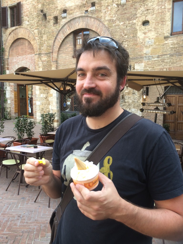 Enjoying some of supposedly the best gelato in the world. Tasted pretty good.
