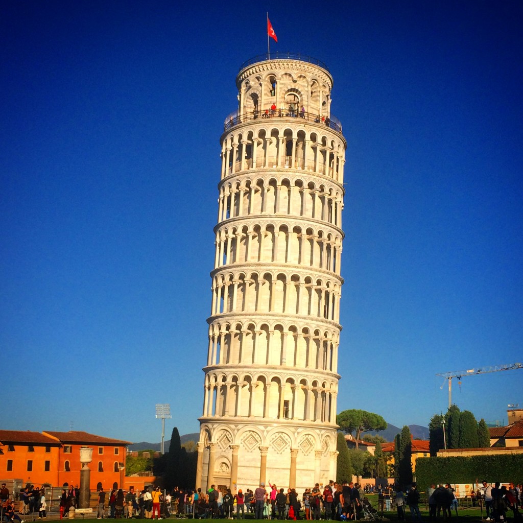 The leaning tower of Pisa. Very beautiful to see in person.
