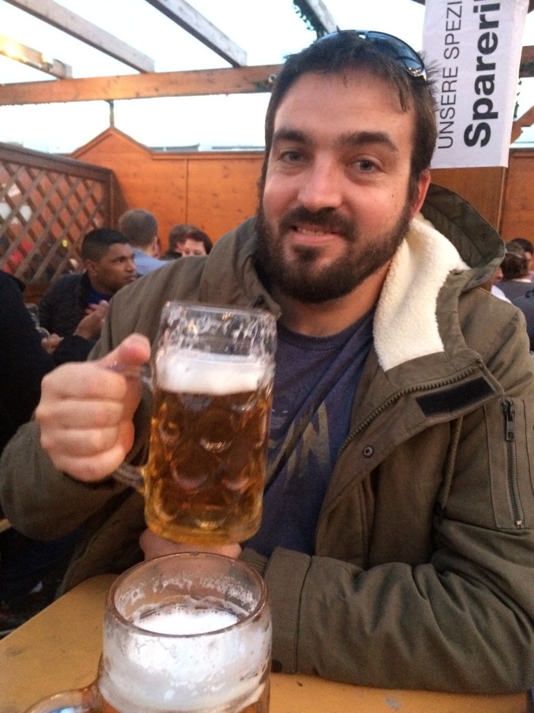 In my opinion, this beer is too big. As it is, I need two hands to lift and drink it.