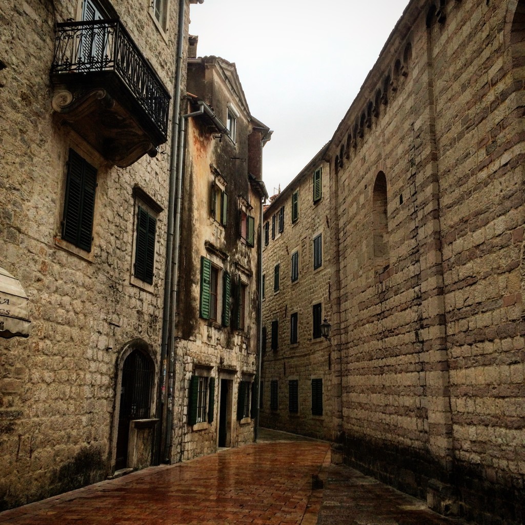 Walking around Kotor. Almost totally empty...
