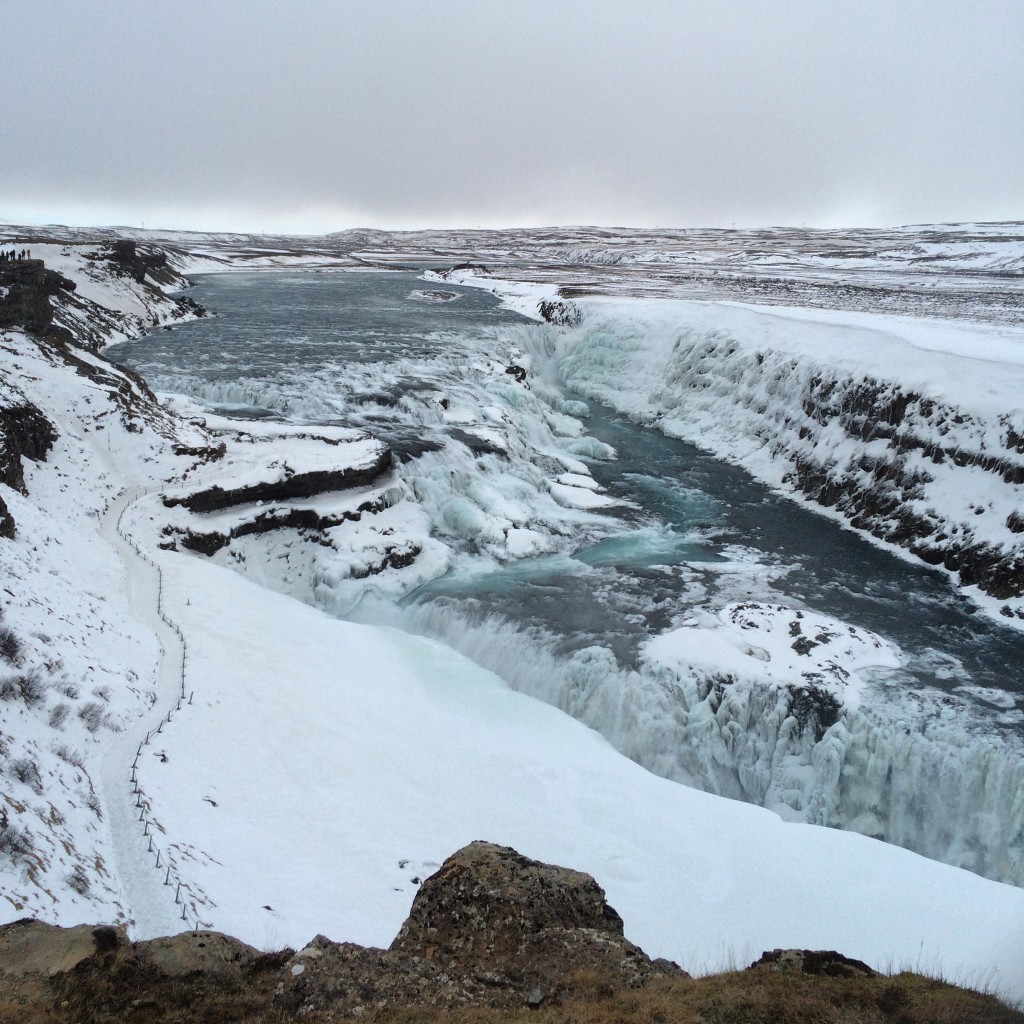 Gullfoss. I have a sore arm thanks to you!! (Ok, it was my inappropriate footwear)