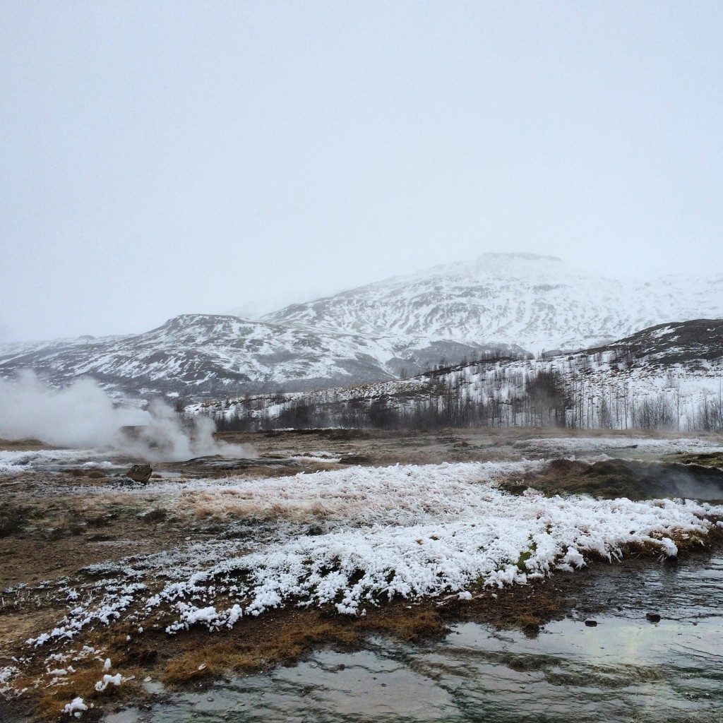 Out at the geyser fields. Positively steamy.