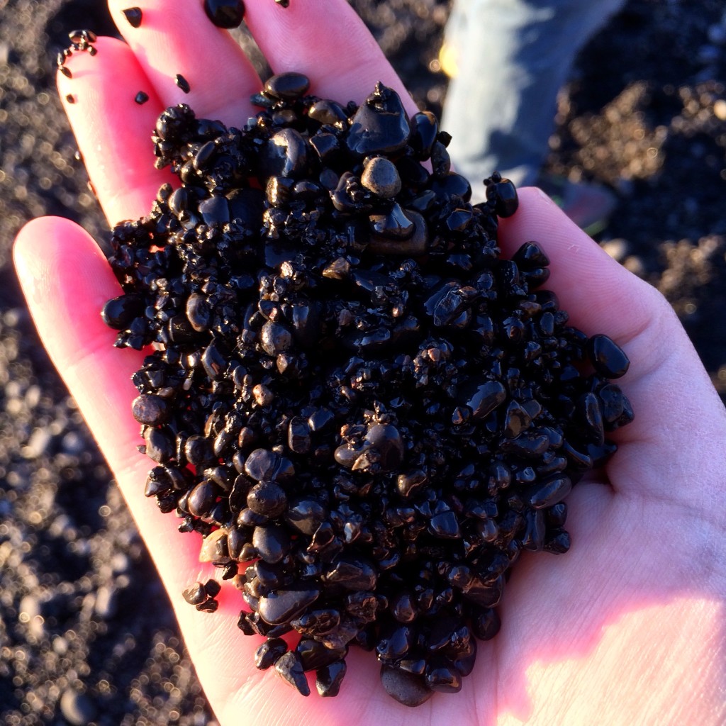 "Sand" is perhaps not totally accurate...